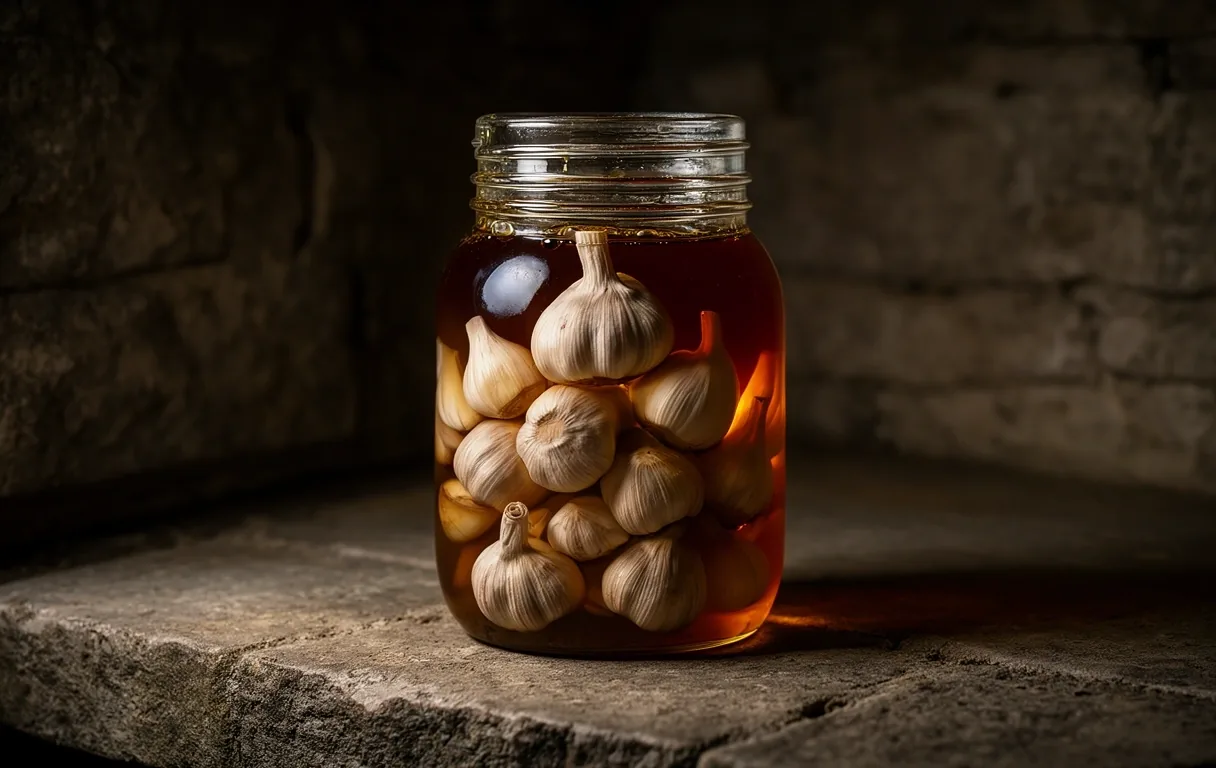 Honey and garlic preparation