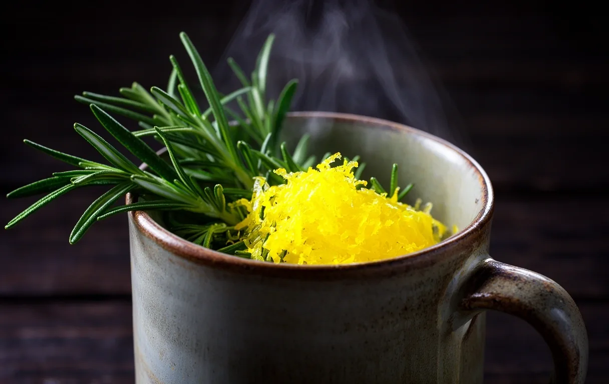 Rosemary and lemon infusion