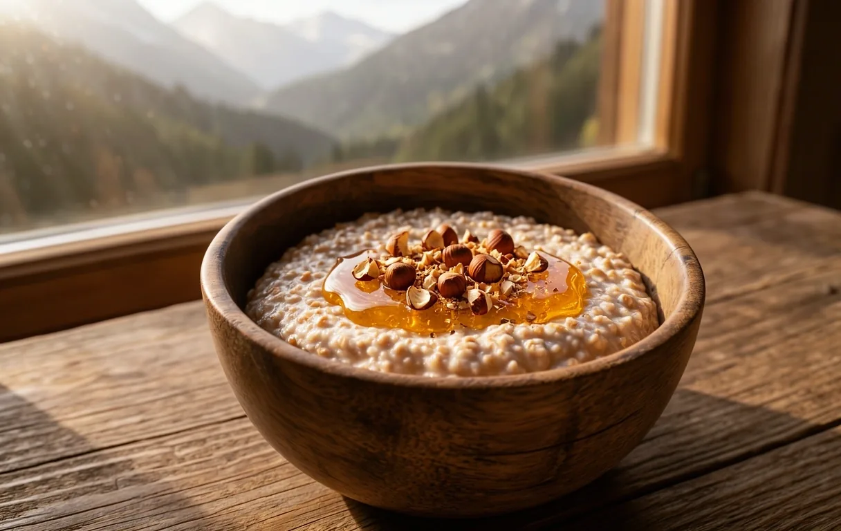 Traditional oat porridge
